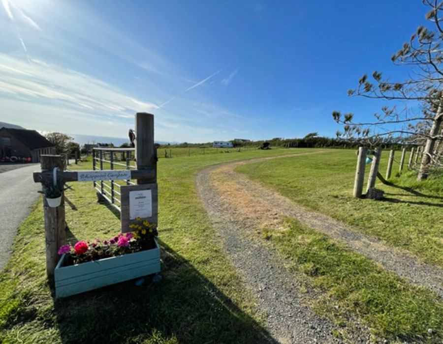 Little Haven camping with sea views